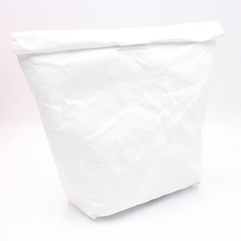 Многоразовый многоцелевой практичный модный прочный бумажный экологически чистый мешок большой емкости контейнер изолированный ланч-мешок