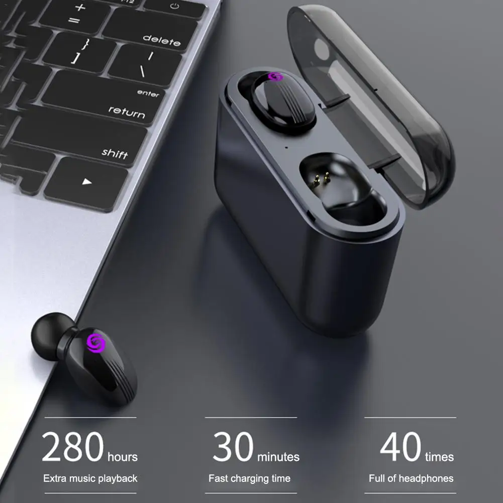 

Mini X2 TWS Wireless Earphones Touch 5.0 Bluetooth Headset Sports In-Ear Run IPX6 Waterproof Touch With Handsfree Function