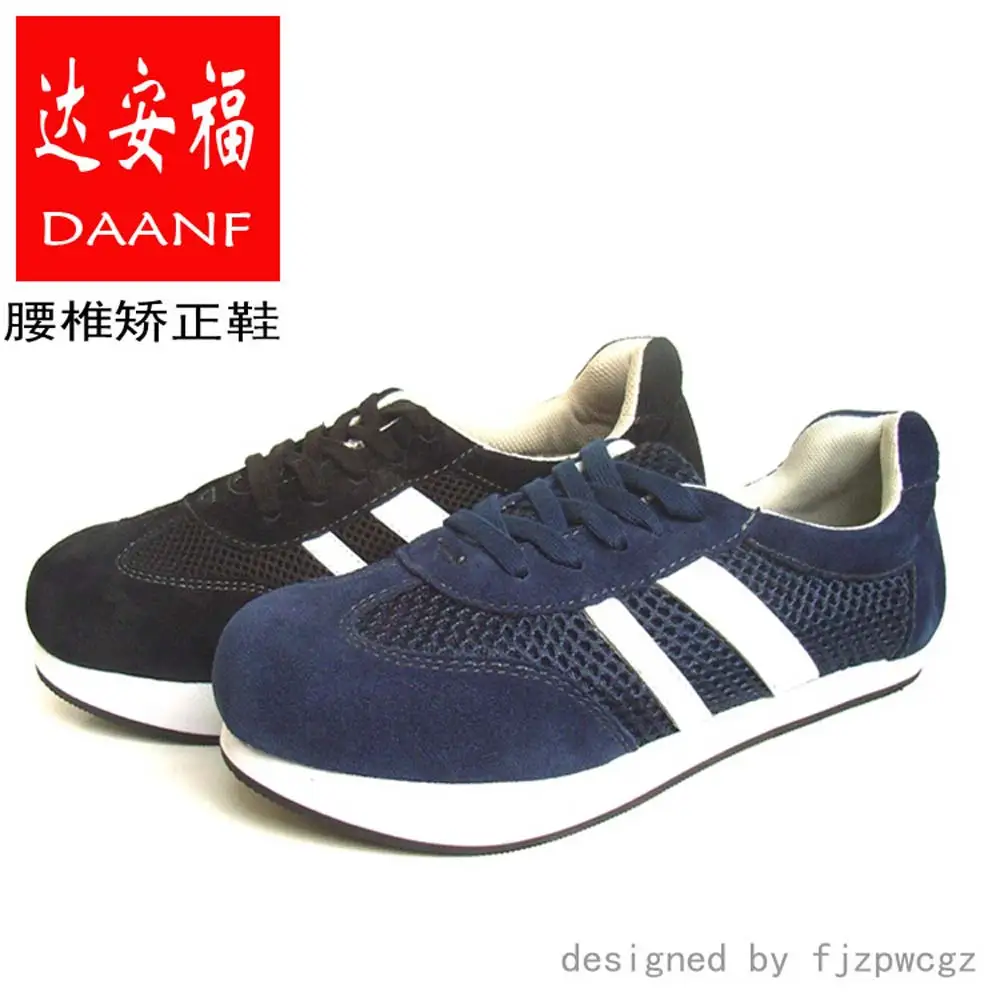 K negative heel male Women earth lumbar orthopedic shoe casual shoes