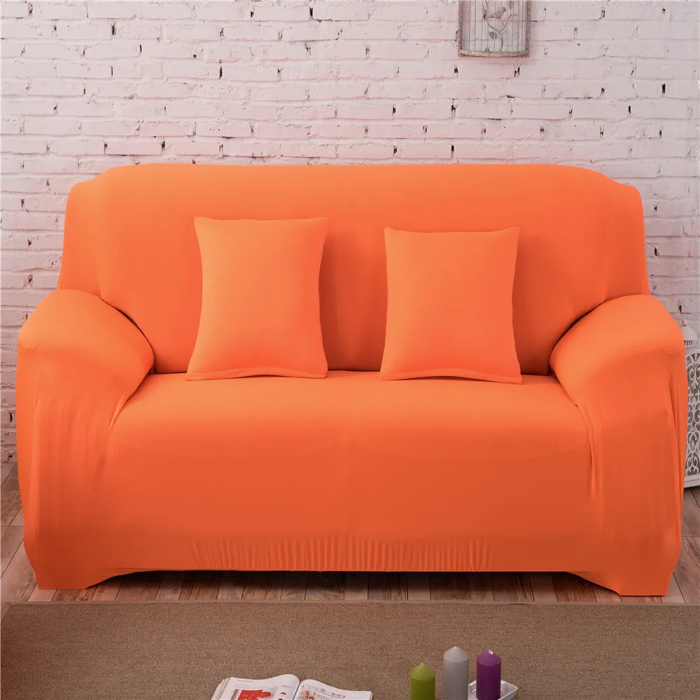145-185 см полиэстер яркий цвет диван-крышка один диван Slipcover эластичные ткани Settee протектор подходит для стирки