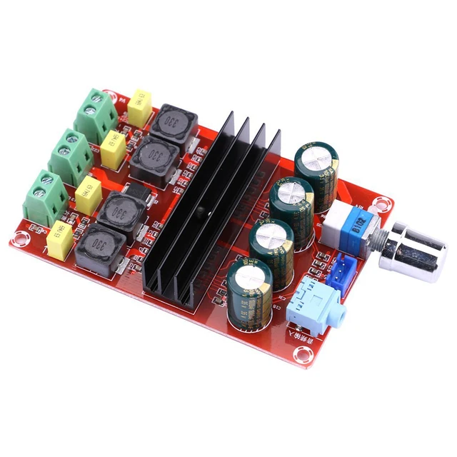 Cheap TPA3116 100W+100W 2 Channel Digital Power Audio Sereo Amplifier Board for Vehicle Auto Computer Audio System Red