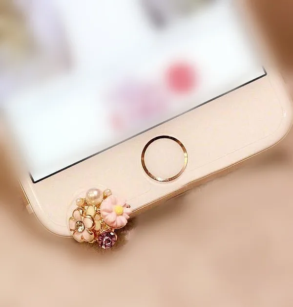 Пылезащитная заглушка высокого качества в форме персиковой розы для iPhone, смартфон, заглушка 3,5 мм, разъем для наушников