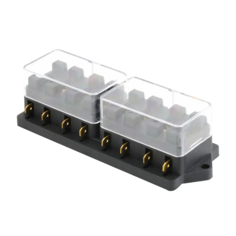 Y107 8 Way Fuse Box Block Fuse Holder Box Car Vehicle Circuit Automotive Blade 250V Car