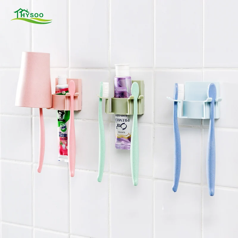 Punch free toothbrush holder wall mounted toothbrush holder bathroom
