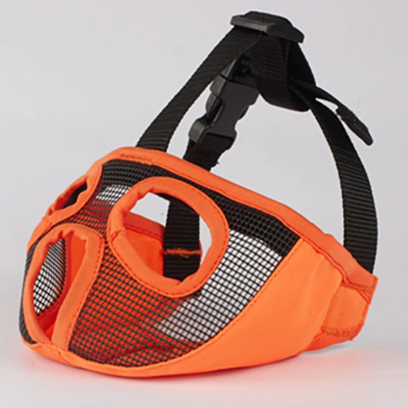 Дышащий сетчатый короткий намордник для собак Регулируемый Мопс бульдога против