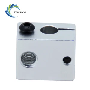 Алюминиевый V6 тепловой блок для V5 V6 J-head экструдер HotEnd 3D принтеры части нагревателя Горячий Конец нагревательные аксессуары 20*16*12 мм часть 1 - изображение