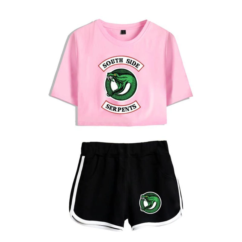 Ривердейл Southside футболка ривердейл шорты спортивные шорты "South Side serpents" Ханука Подарки шорты Для женщин девушки футболка для бега