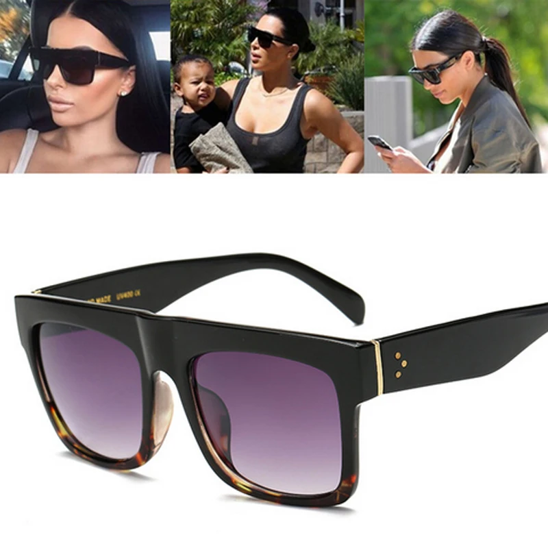 LongKeeper New Fashion Luxury Brand Designer Kim Kardashian Sunglasses Women Retro Shades Sun Glasses Men Gafas Gafas