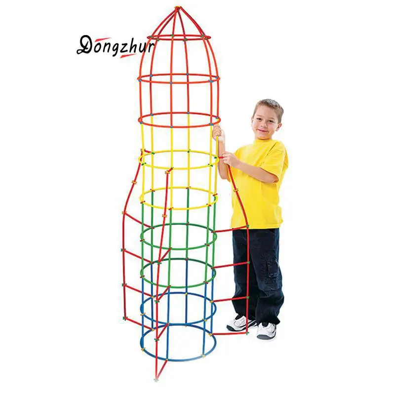 

Dongzhur 4D Space Straw Splicing Assembly Blocks Kids Puzzle Education Toys Children's Kindergarten To Build Creative Games