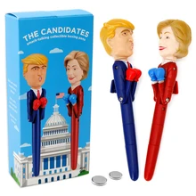 2 шт./компл. Смешные Трамп говорящая игрушка Бокс ручка, игрушка для снятия стресса, говорящая ручка Трамп настоящие голоса для Childress подарки для Семья друзей