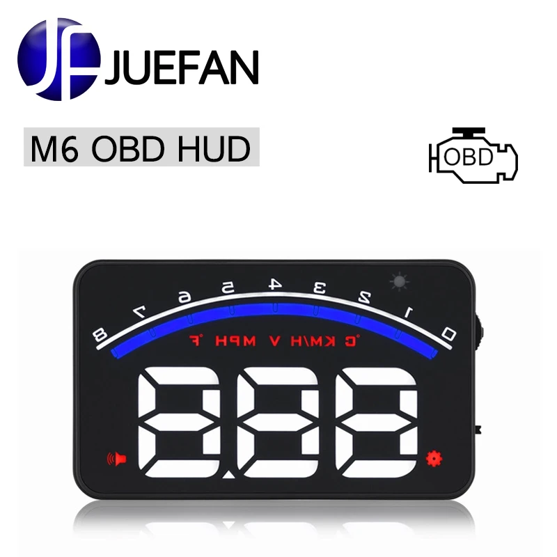 

Automatic adaptation version Universal Car M6 HUD Head Up Display For OBD2 EOBD CAR, Multi-function AUTO HUD display