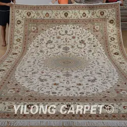 Yilong 9'x12 ручной работы турецкий шерсть rugs изысканный ручной работы индийских Шерсть Ковры (1370)