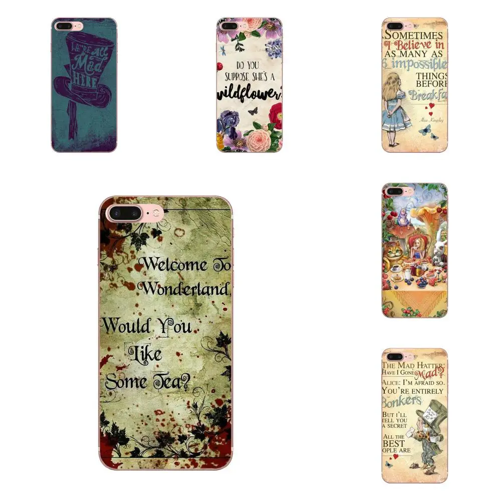 

Alice In Wonderland Quote Pretty Mad Hatter Art For Samsung Galaxy Note 5 8 9 S3 S4 S5 S6 S7 S8 S9 S10 mini Edge Plus Lite
