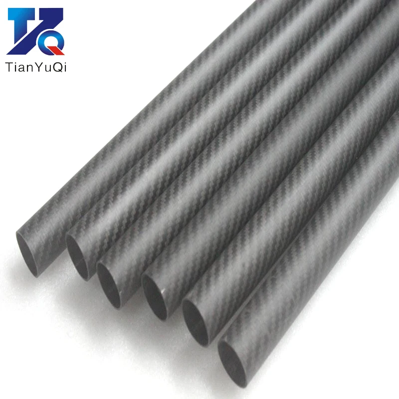 Tubi In Fibra Di Carbonio 3K Opachi – Set 2 Pezzi Da 500 Mm, Diametri 7-40 Mm, Leggeri E Resistenti
