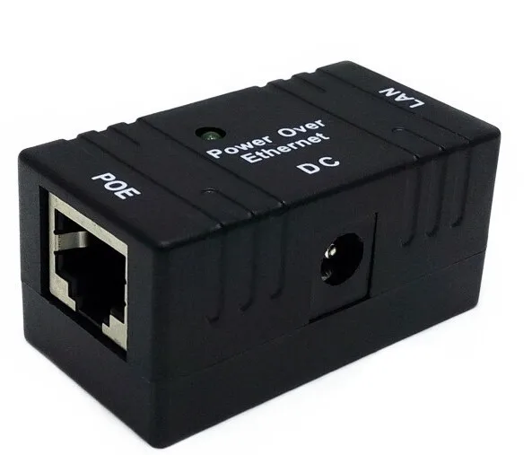 10 штук \ Лот RJ45 Разъем 12 V 1A POE инжектор Мощность более коммутатора Ethernet адаптер POE001 для POE Камера HD насос для байка, велосипеда