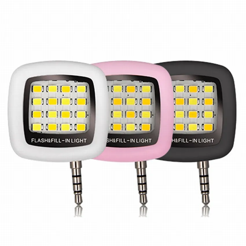 Wholesale Mini Portable Smart LED Camera Fill in Flash Selfie Light For iphone 5s 6 6S Plus se 5