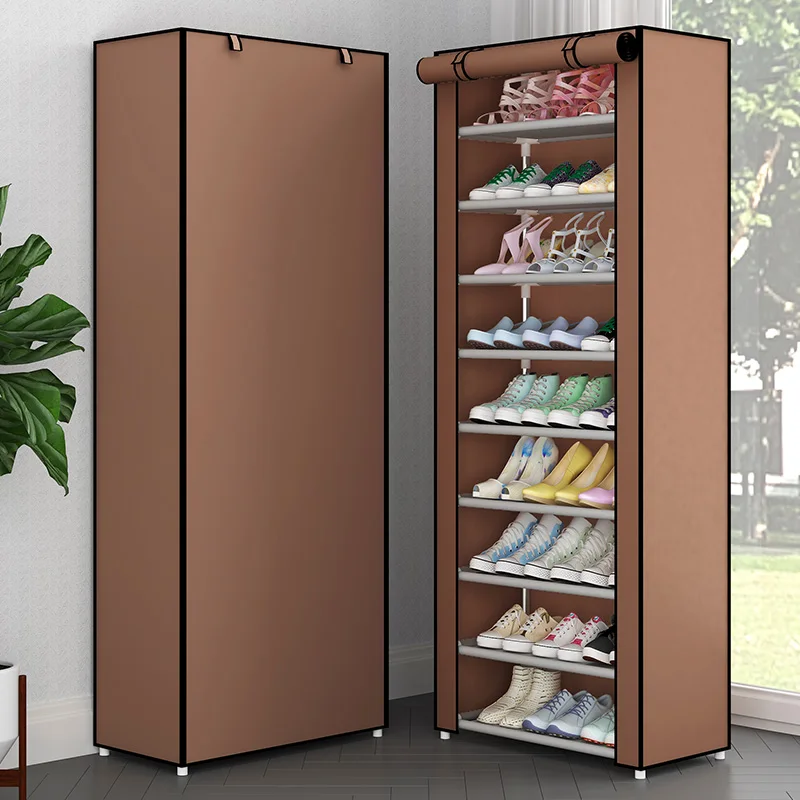 Dustproof Large Size Shoe Rack Shoe Oragnizer Door Space Saving Nonwoven Fabric Home Bedroom Dormitory Shoe Closet Shelf Cabinet