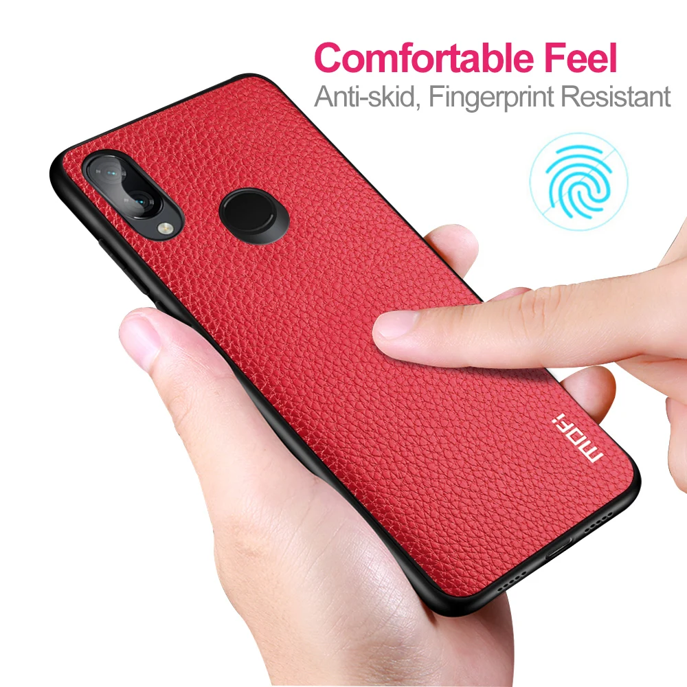 For Xiaomi Redmi Note 7 Case Cover For Redmi Note 7 Pro Case MOFi Silicone Shockproof Case Capas Original PU Leather Folio Coque