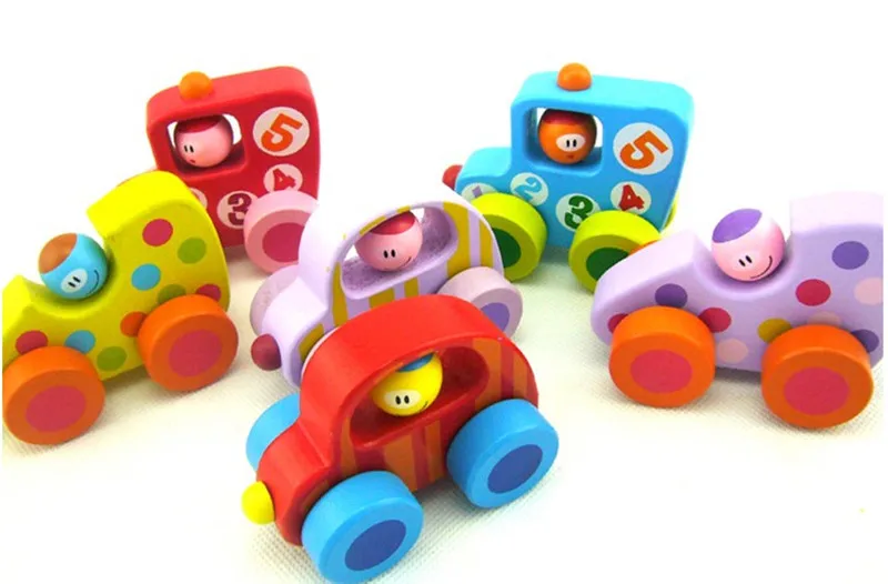 6ピース赤ちゃんのおもちゃミニ車カラフルな木製車両玩具カーモデル用キッズギフト Aliexpress Alibaba グループ上の おもちゃ ホビー からの ダイキャスト 車のオモチャ の中
