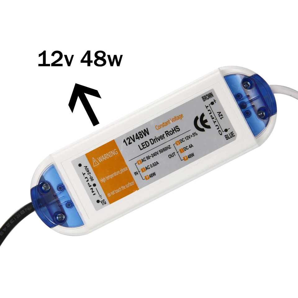 12V Питание светодиодный драйвер 18/28/48/72/100W AC110V 220V постоянного тока до работающего на постоянном токе 12 В в светильник ing Трансформатор Адаптер для Светодиодные ленты потолочный светильник лампочка