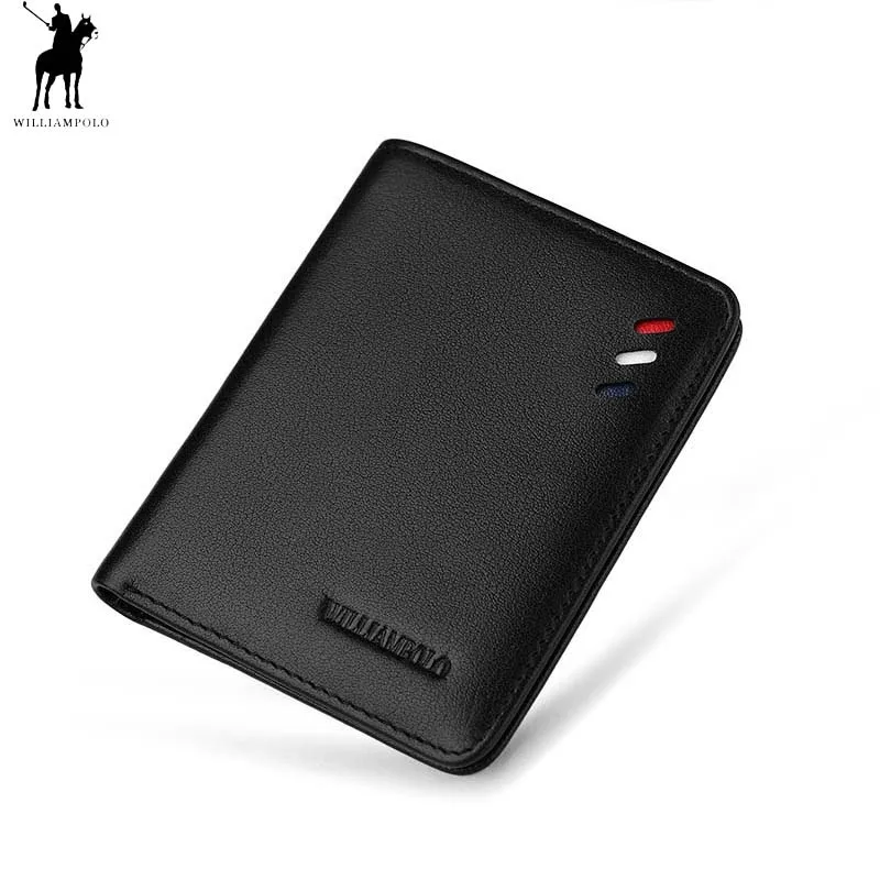 100% Genuine Leather wallet men Small Mini Ultra-thin Compact wallet Handmade wallet Cowhide Card Holder Short Design purse New