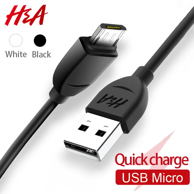 H&A Universal Micro USB Charger Cable For Samsung S6 S5 Mobile Phone USB Charging Data Cable For Huawei Xiaomi For Android Cable