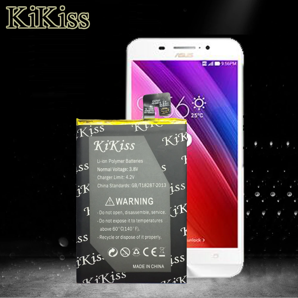 

KiKiss 100% New Battery C11P1508 For ASUS Zonfone Max ZC550KL Z010AD Z010D Z010DA 5000mAh Cell Phone Batteries