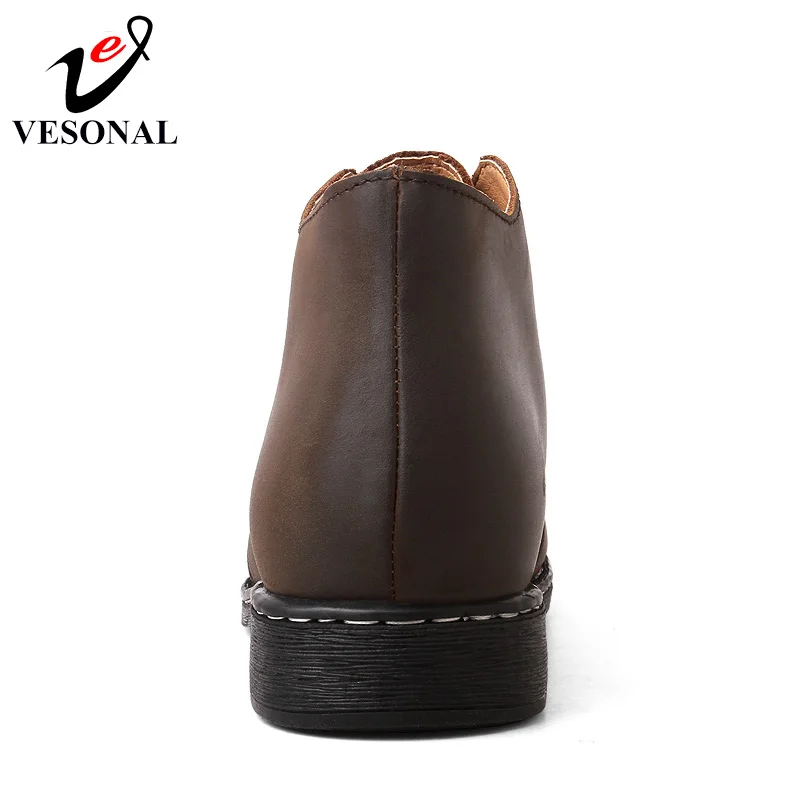 Quente 205 Ankle 2018 Vesonal Genuínos Adulto With Inverno Boots Negócios Boots Calçado Masculina Boots black Curto Da Neve Moda Do Sapatos brown De Black Couro Plush Fur Pele Botas 5q1a5C