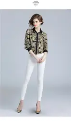 Качество Мода 2018 Новый Осень Дизайнер взлетно-посадочной полосы Блузка Для женщин с длинным рукавом с цветочным принтом Повседневное