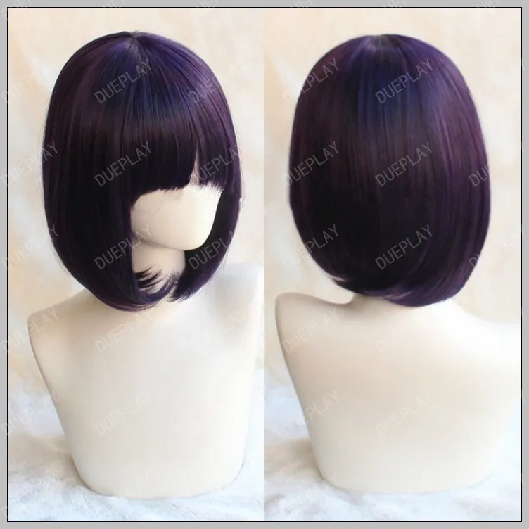 

Fate grand order FGO Shuten Douji Cosplay Hairwear Short Purple Straight Wig