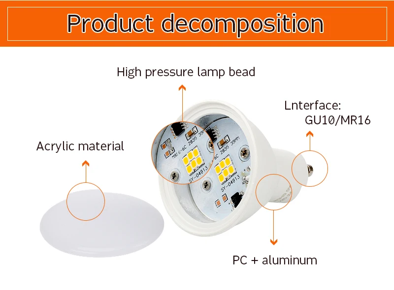 10 шт./лот светодиодный лампы 220 V 6 W GU10 Spotlight MR16 2 W 4 W COB Чип луч SMD 2835 теплый/холодный белый Энергосбережение Bombillas