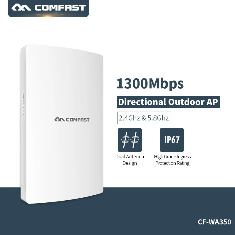 

Outdoor Wifi AP Wifi Repeater Dual Band 2.4G 5G 1300Mbps Wireless Wifi Router antennas access point Wifi Extender CF-WA350