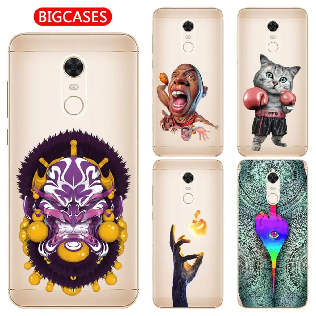 Для Xiaomi Redmi 5 плюс Чехол 99 &quotМягкие TPU силиконовая Популярные Прохладный маска