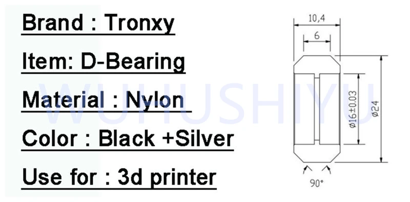 Tronxy 3D принтер части евро алюминиевый профиль рельсы openbuilds d-типа колеса с NSK 625ZZ подшипник пассивный круглый шкив