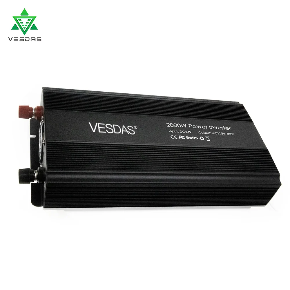 

DC 12V/24V to AC110V/60HZ 2000W Modified Sine Wave Off Grid Power Inverter Connect with Battery to Supply Electricity