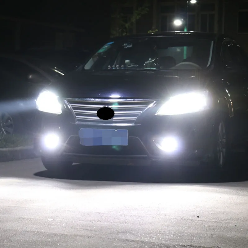 

for Nissan Sylphy 06-19 paragraph LED Headlight Kit Turbo Fan h11 H9 6000K Sylphy Fog lamp 360 degree bright