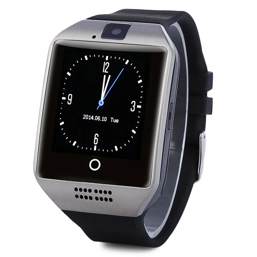 Q18 Изящные ARC экран умные часы Bluetooth часы телефон умное радио для Android IOS Телефон PK DZ09 U8 GT08