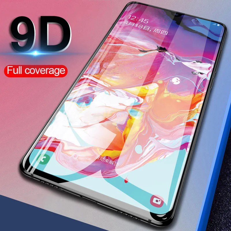 

9D Glass For Samsung Galaxy A50 A20 A10 A40 A 30 S A30S A51 3D Tempered Glass on Samsun A 50 A 51 Safety Pelicula De Vidro Films