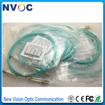 

10Pcs/Lot,2M,LC to LC OM3 Multimode 10G Fiber Patch cord Duplex MM 50/125um,PVC Jacket,3.0mm OM3-150 Fiber Optic Cable