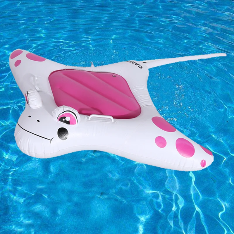 

Swimming Pool Sea Floats Toy Inflatable Boat Floating Tool Pool Rafts Ride-ons Devil Fish Buoy Water Part Kid's Floats Chair