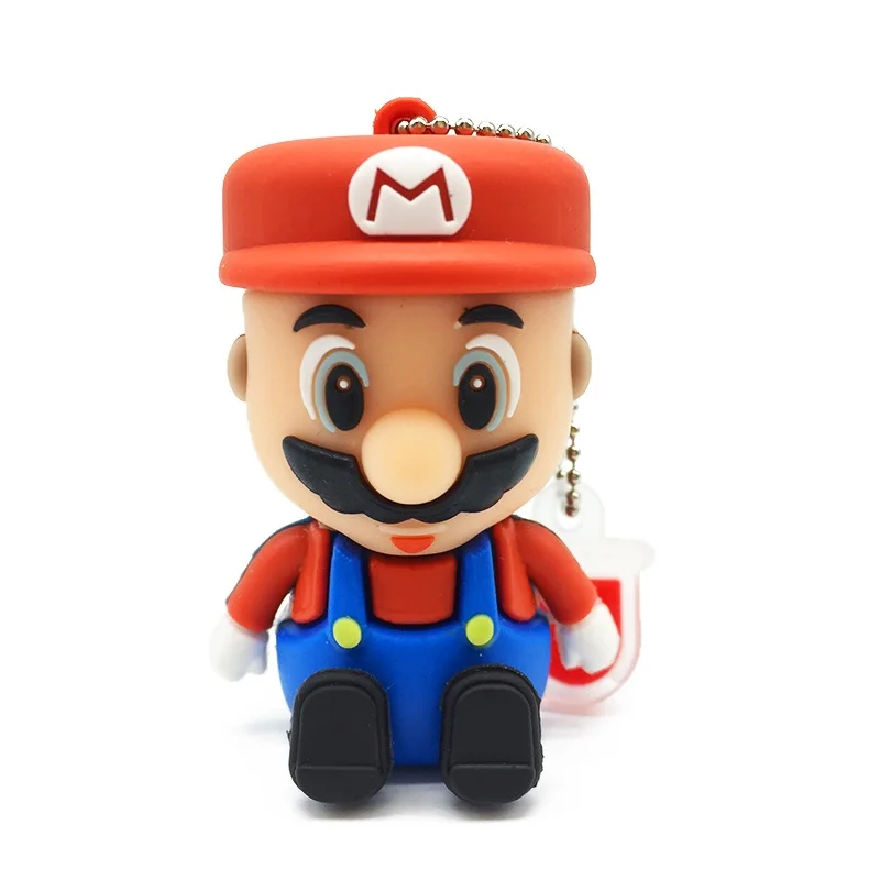 Usb 2,0 usb falsh drive 128 ГБ usb-диск 4 ГБ 8 ГБ 16 ГБ 64 ГБ флеш-накопитель Super Mario 32 Гб Флешка милый мультфильм - Цвет: 1