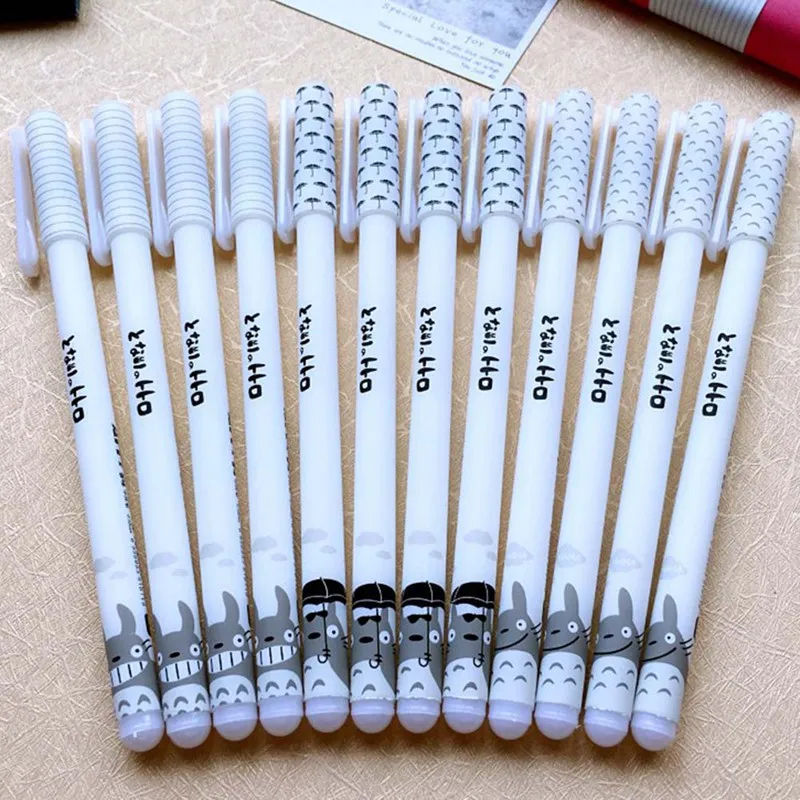 

2018 Cute Kawaii Totoro Gel Pen Writing Signing Pen School Office Supply Student Stationery Rewarding 0.38mm