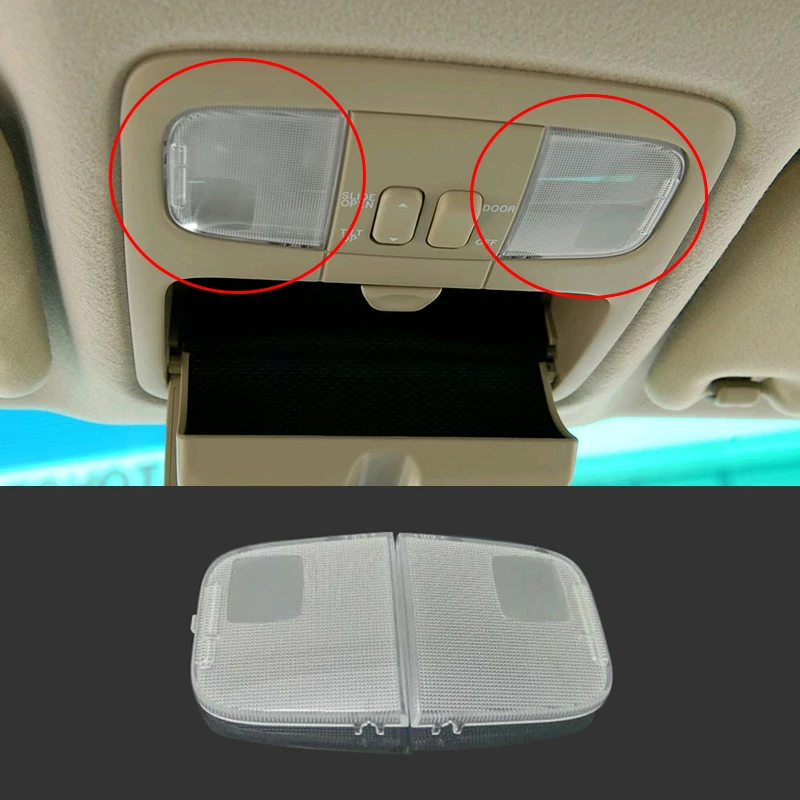 

For Toyota Land Cruiser Prado FJ120 2003-2009 ABS Internal Front reading lamp cover Car Styling accessories 2pcs