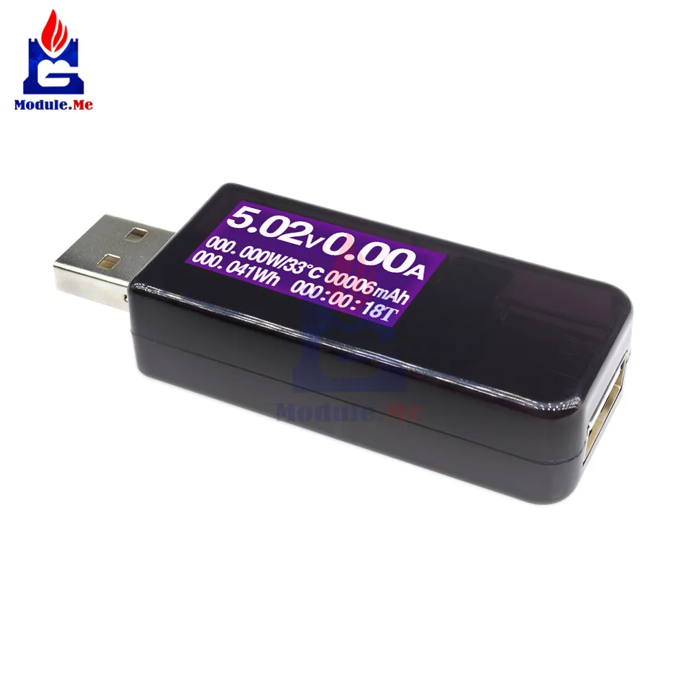 

7 in 1 USB Tester DC 4 -30V Digital Display Voltage Voltmeter Current Ammeter Detector Power Bank Charger Indicator