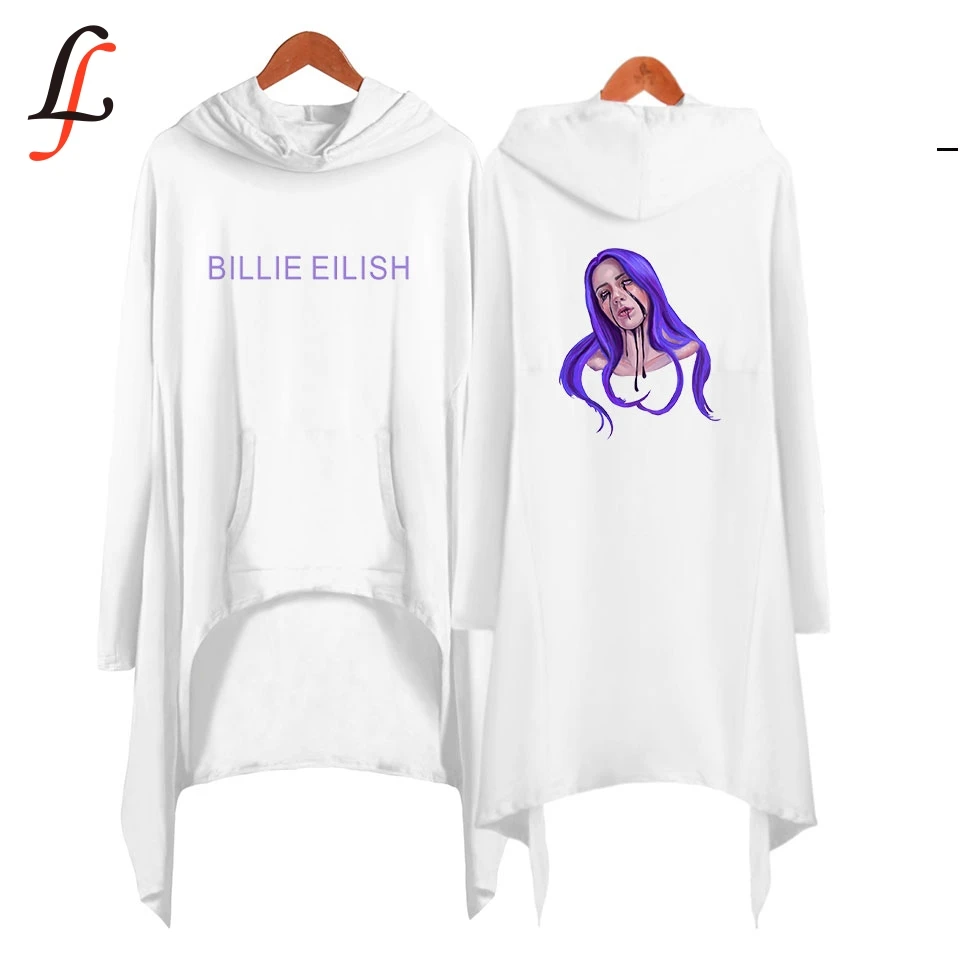 Женское облегающее платье Billie Eilish Повседневное с капюшоном и карманами длинными