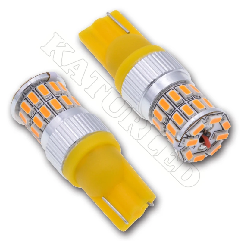 KaTur 194 LED Light Bulb 800LM CANBUS Error Free 168 2825 W5W T10 24-SMD 4014 Chipsets LED Replacement Bulbs for Car Courtesy Dome Map Door License Plate Lights 10pcs,Red