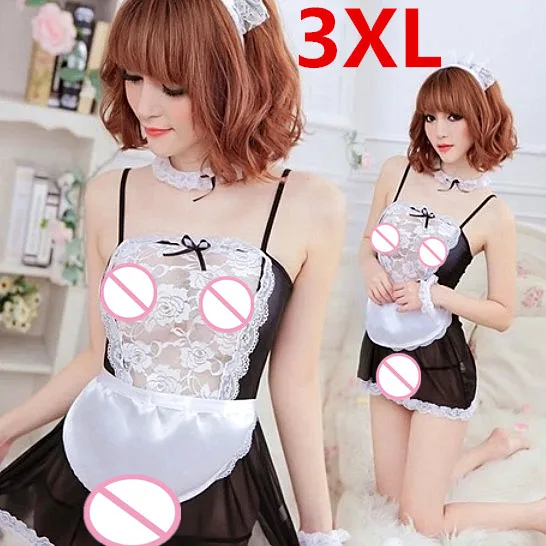 546px x 546px - Hot Plus Size Lingerie Maid 3XL ropa interior mujer sexy erotica ...