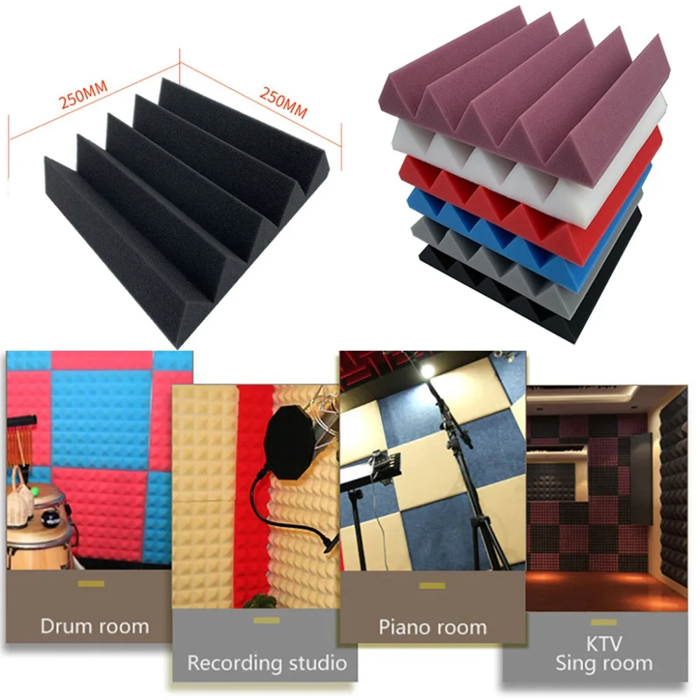 

Wallpapers Acoustic Foam Panel Sound Stop Absorption Sponge Studio KTV Soundproof d90320