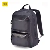 Original Xiaomi 90 Fun Multifunctional Genuine Leather Backpack Business Rucksack Fashion School Bag For 14 Inch Laptop