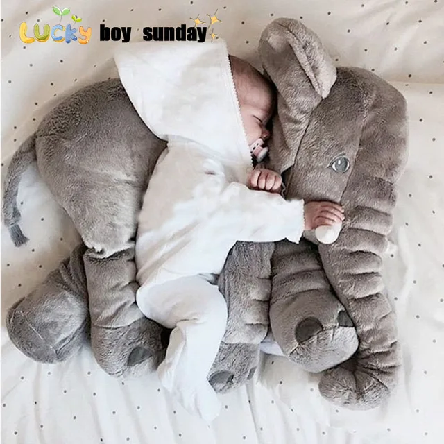 lucky boy sunday 60cm Elephant Plush Toy Cute Big Size